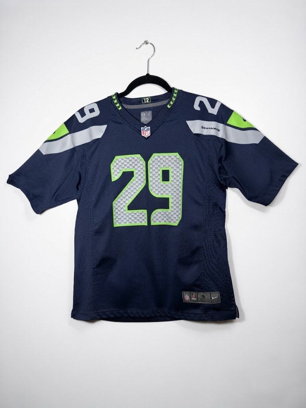 Nike Seattle Seahawks #29 Thomas III NFL Jersey - Navy Blue / Youth L 14-16